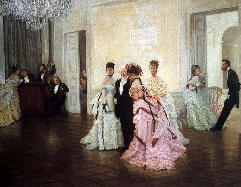 Too Early, Автор: Tissot, Jacques Joseph (Жак Джозеф Tissot)Tissot, Jacques Joseph (Живопись на Gallerix.ru)