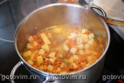 Суп с лисичками и кнелями из цветной капусты, Шаг 05