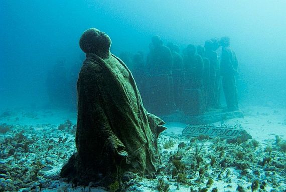 подводный музей скульптур канкун мексика