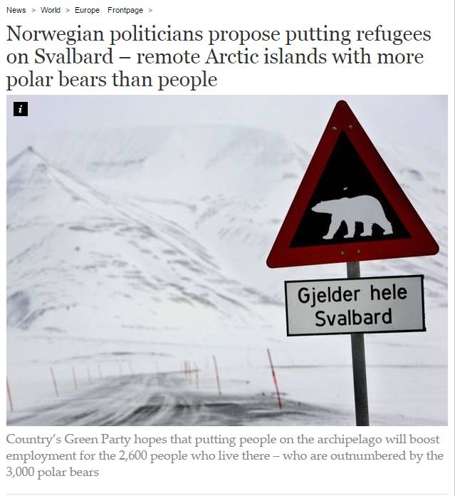 Норвегия предложила разместить беженцев на полярном архипелаге1