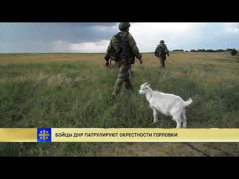 Бойцы ДНР патрулируют окрестности Горловки