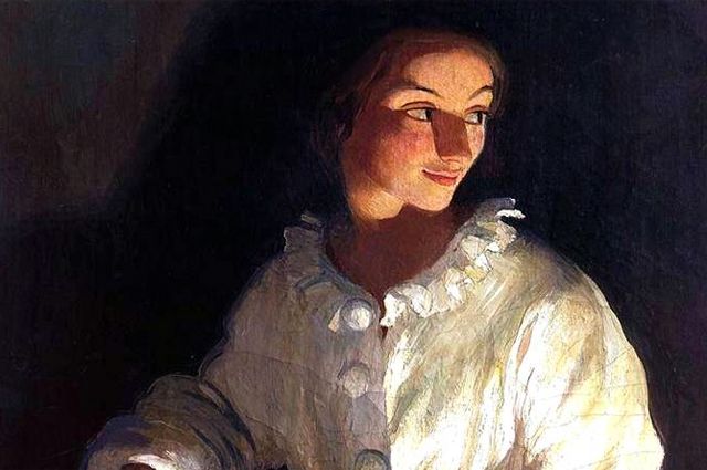 Зинаида Серебрякова. Автопортрет в костюме Пьеро (1911)
