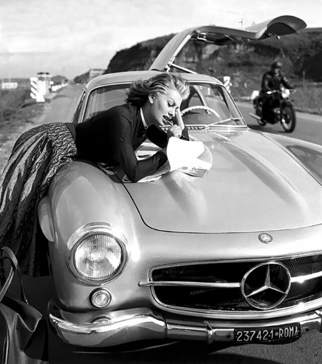 Роскошная Софи Лорен и ее Mercedes-Benz