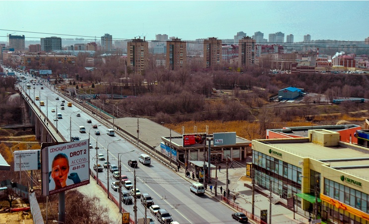 ID: 10632277 Дата съемки: 02.04.2015 Описание: Россия. Волгоград. Вид на Рабоче-Крестьянскую улицу. Дмитрий Рогулин/ТАСС
