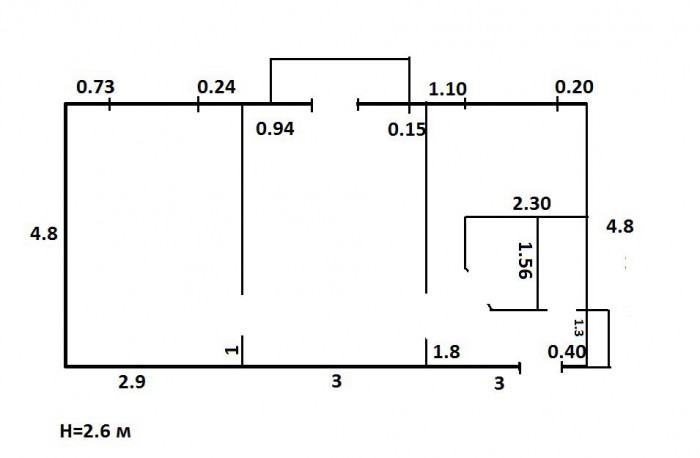 Покритикуйте перепланировку в хрущевке 2шке
