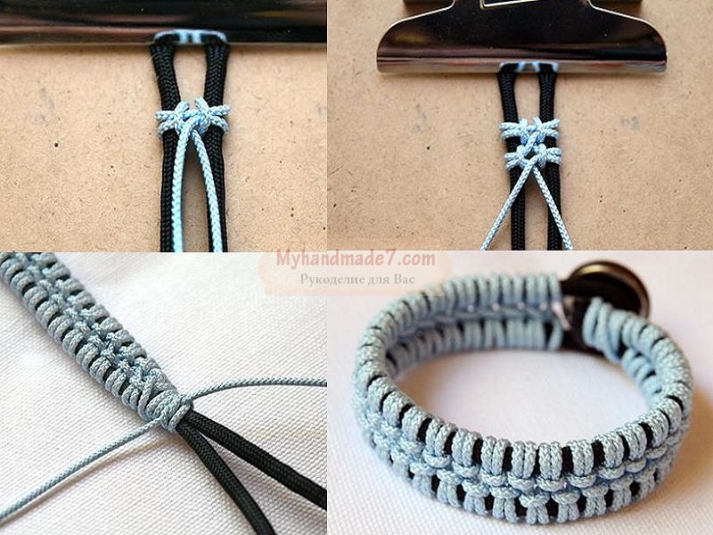Плетеные браслеты из шнурков купить браслет из каната в Украине