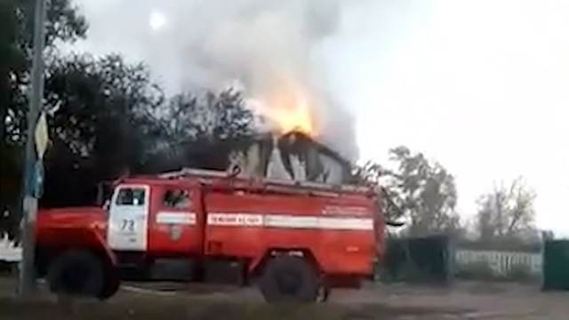 Очевидец заснял пожар в гостинице в Улан-Удэ