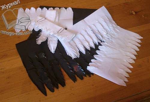 Как сделать крылья для костюма феи из бумаги своими руками.