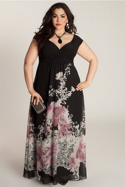 Какими могут быть вечерние платья для полных Какими могут быть вечерние платья для полных