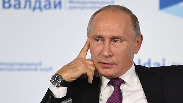 Путин на заседании Валдайского клуба