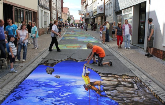 3D Street Art Николая Арндта