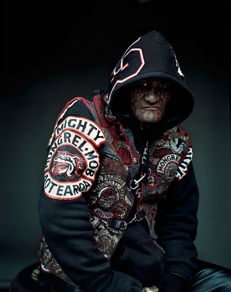 5. Член банды Mongrel Mob из Новой Зеландии люди, мир, фотоподборка