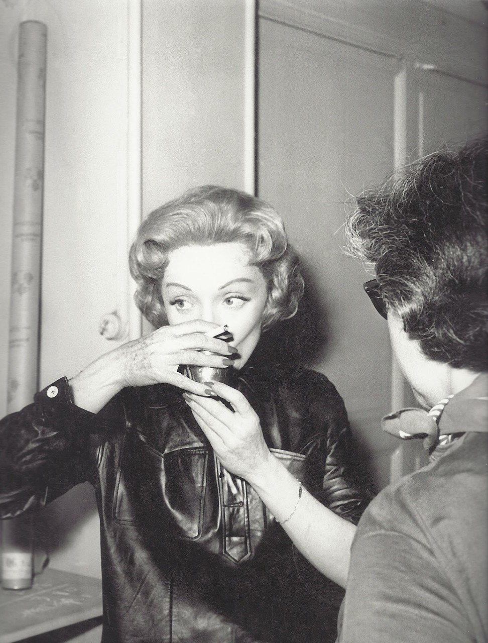 1956. Марлен Дитрих на съемках фильма «История в Монте-Карло». Мюнхен