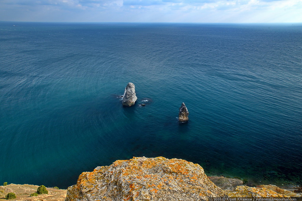 Крым скалы Элькен Кая