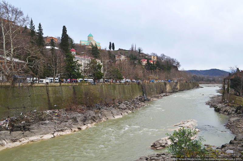 Как жители Кутаиси свою реку загадили Кутаиси, грузия