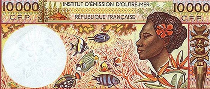 Французская Полинезия — 10 000 французских франков деньги, интересное, красота, рейтинг