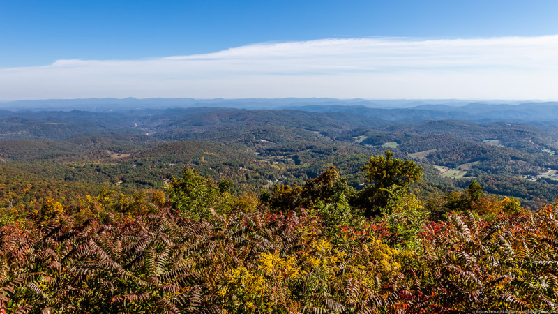 Очередной вьюпойнт: Очередной вьюпойнт: Blue Ridge Parkway, авто, автопутешествие, америка, дороги, сша