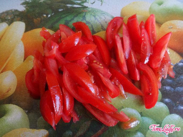 Спагетти с шампиньонами и овощами Спагетти с шампиньонами и овощами.
