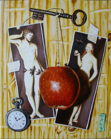 La pomme sera la clef... 27x22x2 cm ©2013 - Jean-Pierre Walter