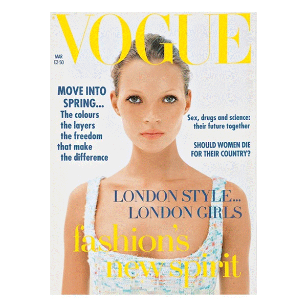 Animation3 Кейт Мосс украсила 37 ю обложку Vogue UK