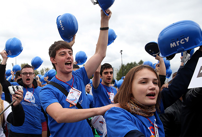 Как прошел парад студентов в Москве