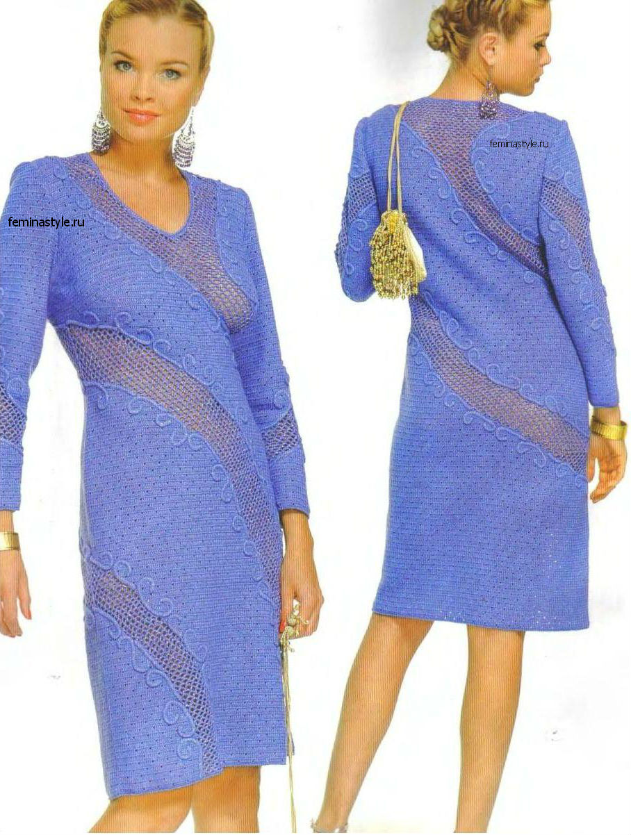 Вязание крючком вечернего платья