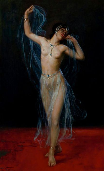 Фредерик Везин (Frederick Vezin), 1859-1942 Скрытая вуалью танцовщица (Schleier Tanzerin) (Veil Dancer). Фредерик Везин (Frederick Vezin), 1859-1942 Скрытая вуалью танцовщица (Schleier Tanzerin) (Veil Dancer).