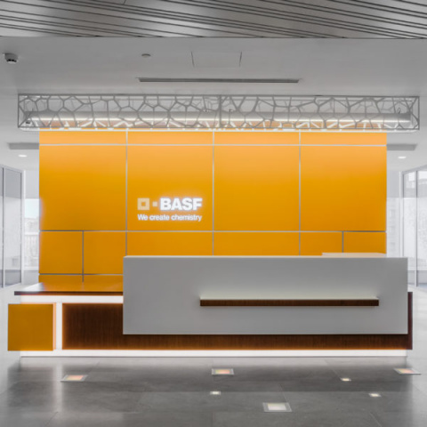 Офис BASF — строго, стильно, удобно