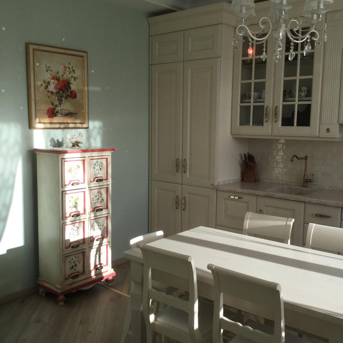 Кухня-гостиная, интерьер кухни фото, кухни Scavolini Квартира в Лосином острове. Кухня-гостиная