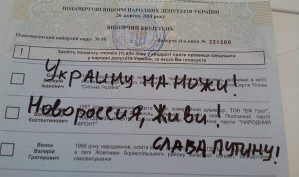 Выборы на Украине в картинках
