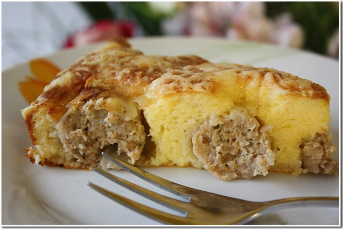 Вкуснейший пирог с фрикадельками