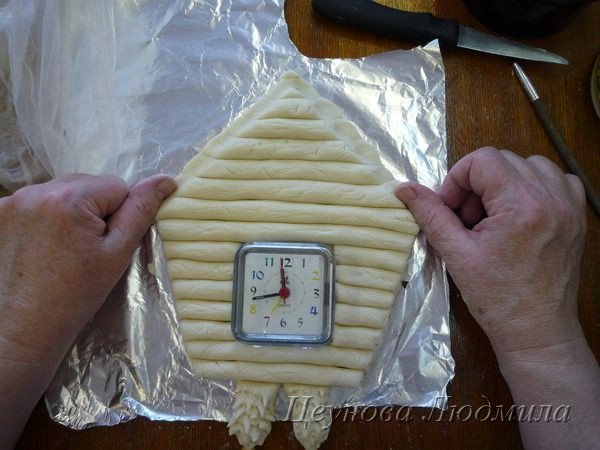 Часы из теста своими руками 889