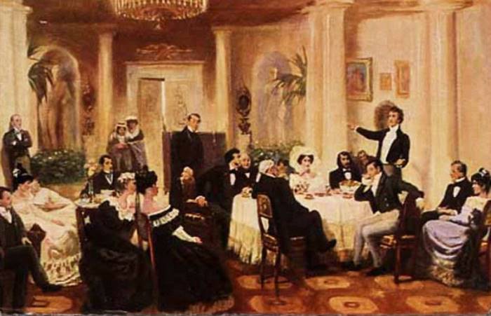 Г. Мясоедов. В салоне Зинаиды Волконской, 1907 | Фото: allpainters.ru Роковая «царица муз и красоты»: почему княгиню Волконскую в России считали ведьмой, а в Италии – святой