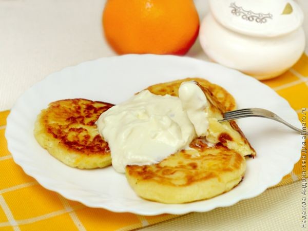 Апельсиновые сырники Апельсиновые сырники