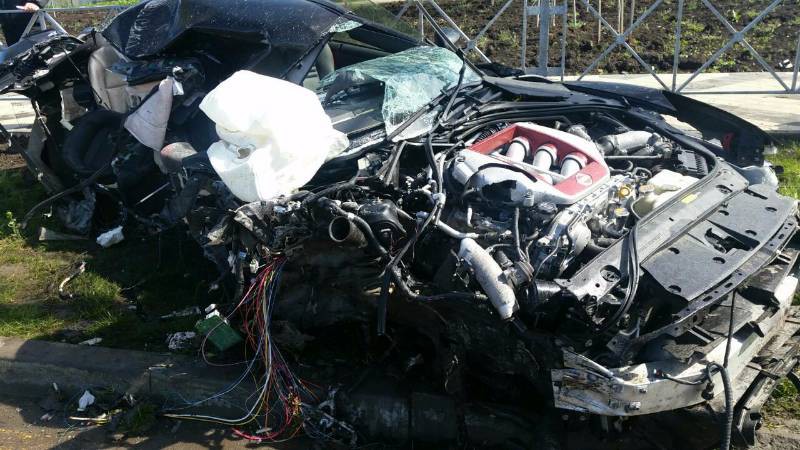 Футболист сборной России разбил свой Nissan GT-R gt-r, nissan, авария, авто, дтп, футболист