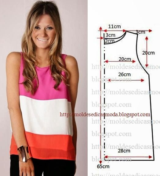 Moldes Moda POR Medida: BLUSA Facil DE FAZER - 3