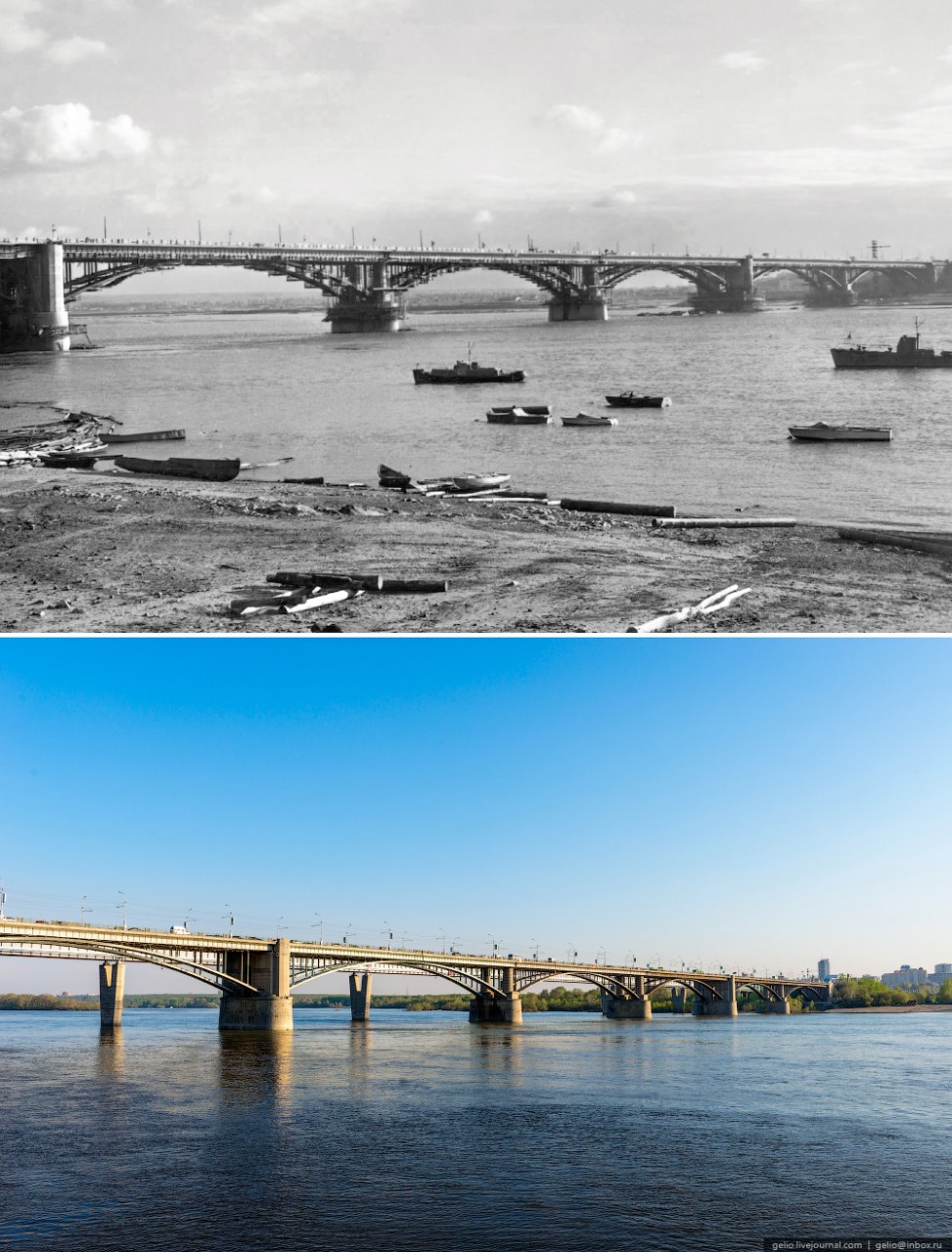 Коммунальный мост интересное, история, новосибирск, ссср, тогда и сейчас