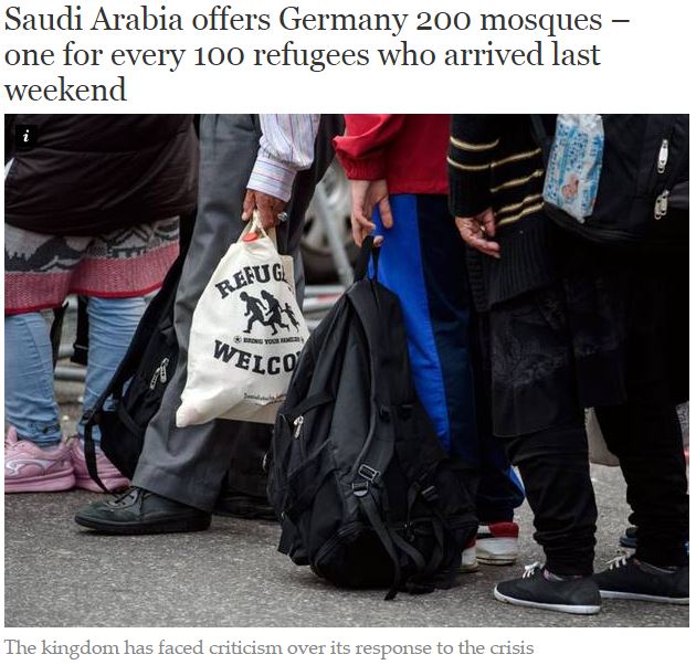 Саудовская Аравия в рамках помощи «беженцам» предложила построить в Германии 200 мечетей