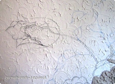 Интерьер Мастер-класс Лепка Лепка на стене №2 Бумага Гипс Краска фото 2
