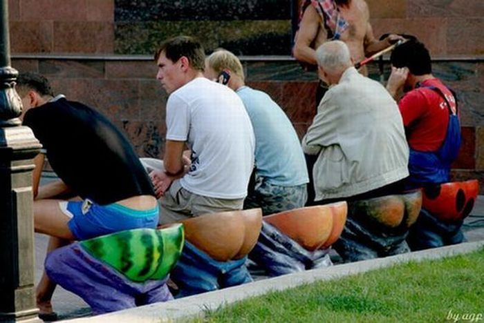 Необычные скамейки | Креатив