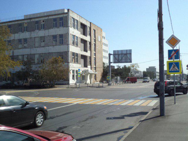 Перекресток во 2-м Южнопортовом проезде вновь безопасен для пешеходов