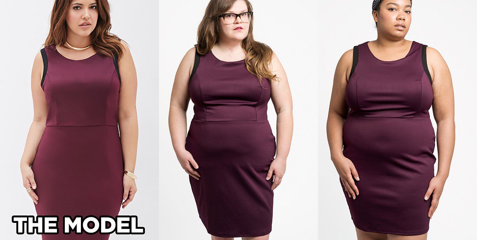 Обтягивающее платье из плотного материала из Forever 21: у обеих девушек - размер 2X интернет, полные женщины, шопинг
