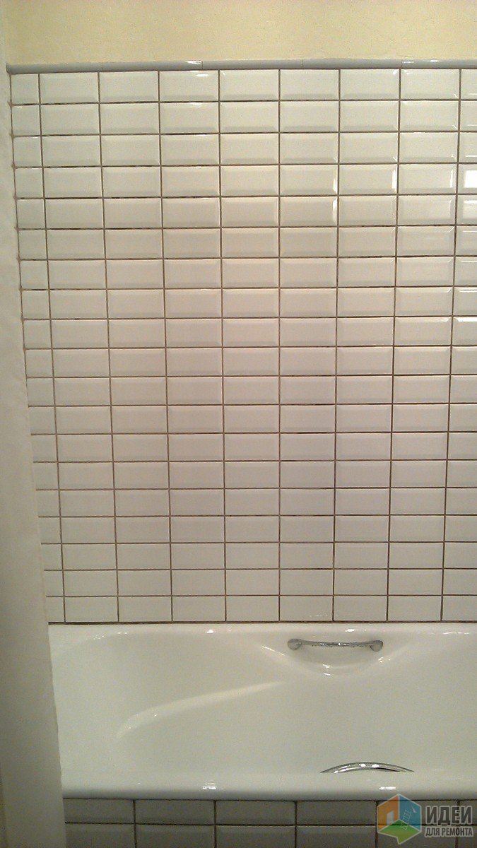 Плитка белый кабанчик, прямоугольная плитка в ванной