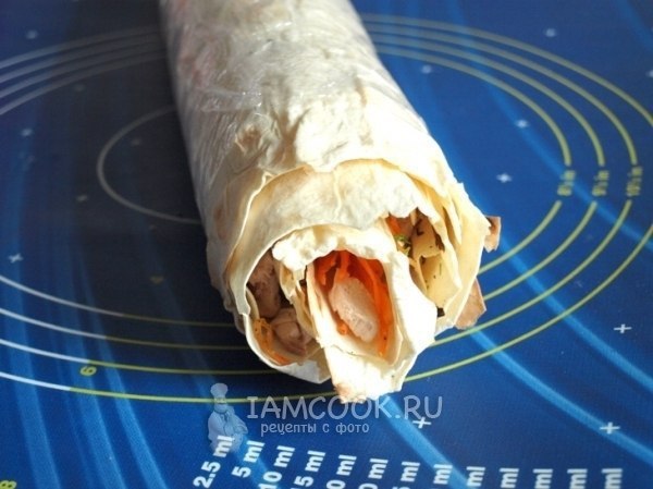 Рулет из лаваша с курицей Рулет из лаваша с курицей