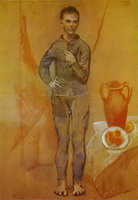 Пабло Пикассо. Фокусник и натюрморт. 1905