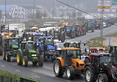 Французские фермеры заблокировали ввоз продуктов из Испании и Германии