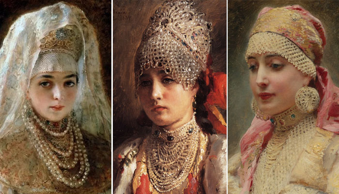Русские красавицы в жемчугах на портретах Маковского Русские красавицы в жемчугах на портретах Маковского
