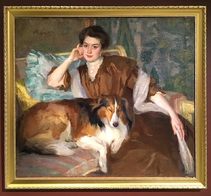 Портрет жены, 1907 год. Музей изобразительных искусств Республики Карелии, Петрозаводск. Автор:<br>Иосиф Браз. Какими были жены великих и знаменитых русских художников: Галерея женских портретов