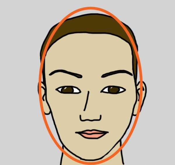 2. Овал лицо, форма