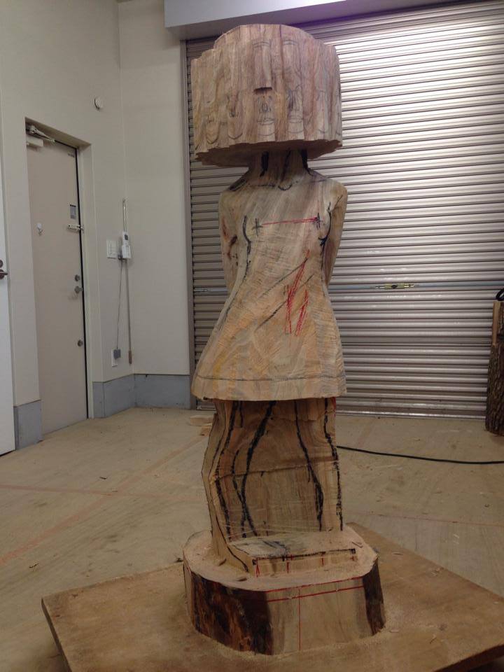  Скульптура из дерева "Эмоции" Kanemaki KaoruShun, Скульсптор, деревянная скульптура, художник